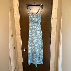 Abercrombie & Fitch Light Blue and White Floral Dress